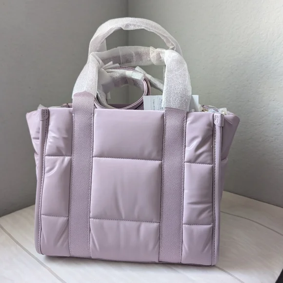 NWT Kate Spade KM669 Kip Puffy Small Tote Crossbody In Lavender Smoke - Picture 4 of 4